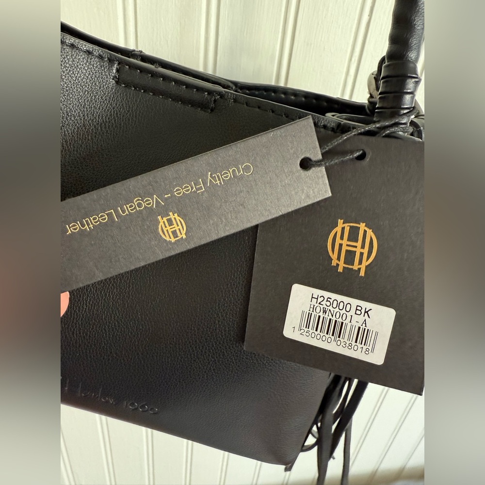 House of Harlow 1960 Black Leather Crossbody Bag - Picture 2 of 6